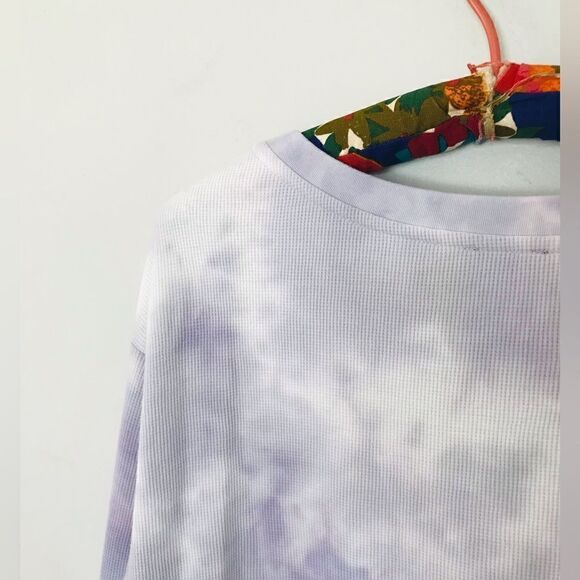 Splendid | purple tie dye thermal pullover - Picture 6 of 6